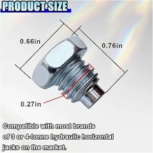 61U9XQFQyFL._AC_SY355_.jpg Car Floor Jack Handle Bolts 3 Ton 4 Ton Horizontal Floor Jacks Pressure Rod Fixed Screw Replacement for Hydraulic Top Handle Horizontal Car Floor Jacks Tiny Spare Parts (4PCS)