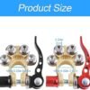 Car Battery Terminal Connectors 2 Pcs 4 Way Quick Release Disconnect Car Battery Terminal for SAEJIS Type A Posts Compatible With Cars Vans Trucks and More