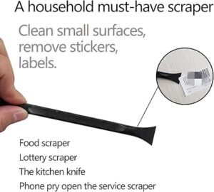 Plastic Scraper MultiPurpose Scraper NonScratch Cleaning Tool Easy to Clean Small and Narrow Spaces and Gaps Perfect to Remove Stickers Labels Oil Stains Food Dirt Etc 3Pcs
