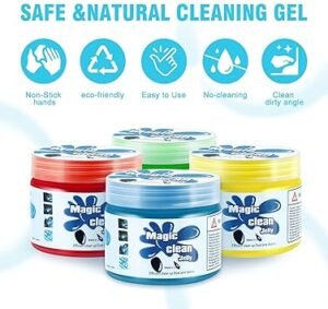 DNA MOTORING 4 Pack Car Cleaning Gels Auto Detailing Tools Cleaning Putty Car Interior Cleaner Car Jelly Cleaner Keyboard Cleaner Car Cleaning Supplies Car Gifts for Men Women TOOLS00150