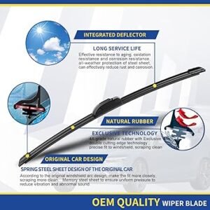 715Y0OugGJL._AC_SY355_.jpg 3 wipers Replacement for 2009 2010 2011 2012 2013 2014 2015 2016 2017 2018 2019 2020 Honda Fit Windshield Wiper Blades Original Equipment Replacement 281414 (Set of 3) UJ HOOK