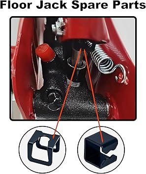 Jack Hoop Claw Clamp Clips Floor Jack Spare Parts Kit for 2 Ton Hydraulic Car Jacks 9mm 11mm Black Claw Clips Accessories（4PK）