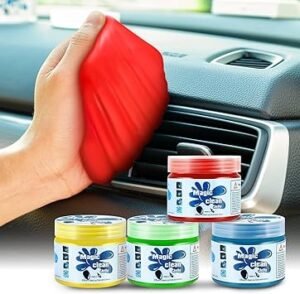 DNA MOTORING 4 Pack Car Cleaning Gels Auto Detailing Tools Cleaning Putty Car Interior Cleaner Car Jelly Cleaner Keyboard Cleaner Car Cleaning Supplies Car Gifts for Men Women TOOLS00150