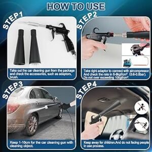 81FUrdS0joL._AC_SY355_.jpg Detailing Car Cleaning Gun Interior Dryer Air Blow Gun High Pressure Blower Gun Car Detailing Tools for Quickly Blowing Out Dirt and DustWorking with Air