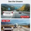 REDTIGER Dash Cam Front Rear 4K2.5K Full HD Dash Camera for Cars Included 32GB Card Builtin WiFi GPS 3.16” IPS Screen Night Vision 170°Wide Angle WDR 24H Parking Mode(F7NP)