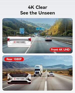 81GFIW-et0L._AC_SY450_.jpg REDTIGER Dash Cam Front Rear 4K2.5K Full HD Dash Camera for Cars Included 32GB Card Builtin WiFi GPS 3.16” IPS Screen Night Vision 170°Wide Angle WDR 24H Parking Mode(F7NP)