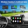 Wireless Apple Carplay Screen for Car 4K Dash Cam 9 Portable Apple Carplay Android Auto Car Stereo with 1080p Backup Camera GPS NavigationMirror LinkVoice ControlBluetooth
