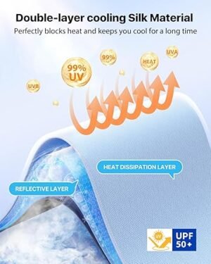 81boJCcUxBL._AC_SY450_.jpg 2025 Upgrade Nmoiss Windshield Sun Shade Umbrella Vinyl Coating Heat Shield Protect Car from Sun Rays Heat Damage Keep Cool and Protect Interior Spring Structure Edge Medium 56 L x 31 W