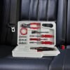 Roadside Emergency Car Kit 30Piece Road Trip Essentials Tool Set with Jumper Cables and Carrying Case for Car Truck or RV by Stalwart