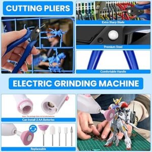 81vC6ON9z3L._AC_SY450_.jpg Gundam Tool Kit 82 Pcs Professional Model Tool Kit for Gundam Modeling Tools for Plastic Models Model Car Kit for Adults Model Building Tools Hobby Tools Craft Set for Repairing and Fixing