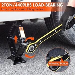 81xIfSOzWrL._AC_SY355_.jpg Car Jack Kit Scissor Jack for Car 2 Ton (4409 lbs) Tire Jack Tool Kit Universal Car Emergency Kit with Lug Wrench Tire Changing Kit for Car SUV (2T)